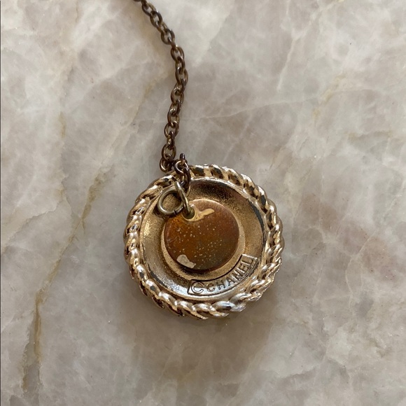 Chanel Vintage Gold and White Pendant - Picture 2 of 3